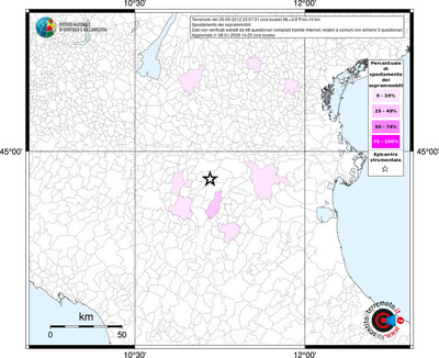 Mappa territorio comunale con almeno 3 questionari