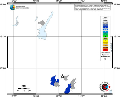 Mappa EMS - territori comuni