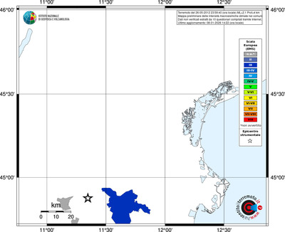 Mappa EMS - territori comuni