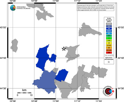 Mappa EMS - territori comuni