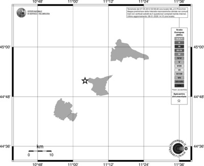 Mappa EMS - territori comuni