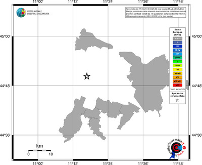 Mappa EMS - territori comuni