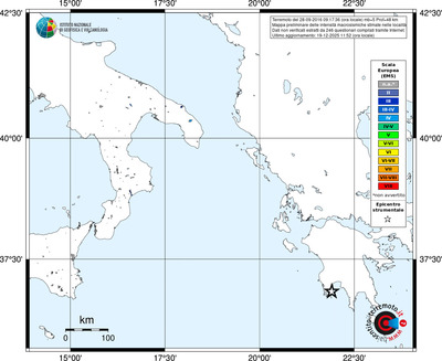 Mappa EMS - territori località
