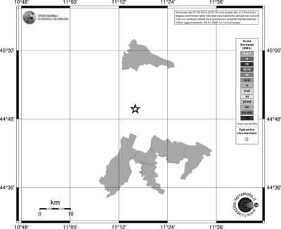 Mappa EMS - territori comuni