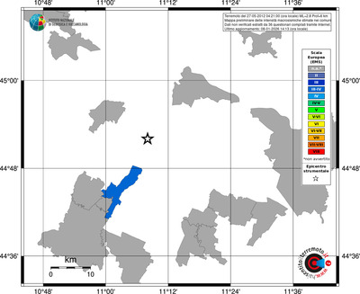 Mappa EMS - territori comuni