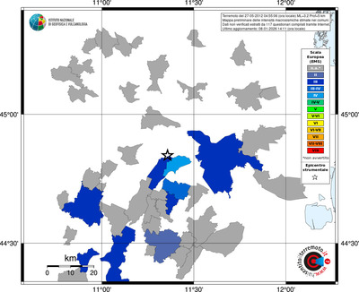 Mappa EMS - territori comuni