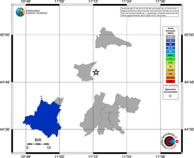 Mappa EMS - territori comuni