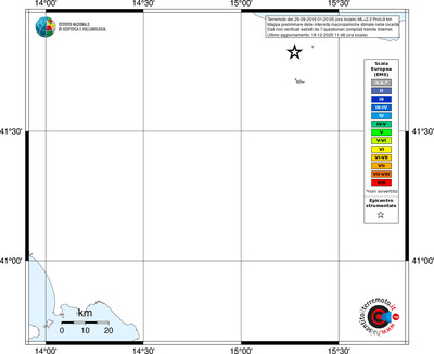 Mappa EMS - territori località