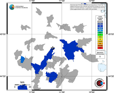 Mappa EMS - territori comuni
