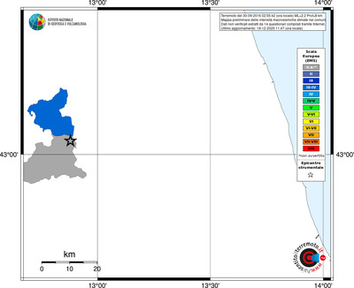 Mappa EMS - territori comuni
