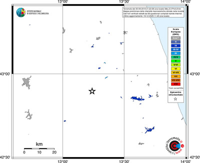 Mappa EMS - territori località