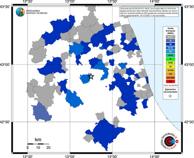 Mappa EMS - territori comuni
