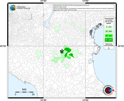 Mappa territorio comunale con almeno 3 questionari