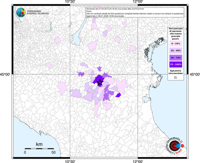 Mappa territorio comunale con almeno 3 questionari