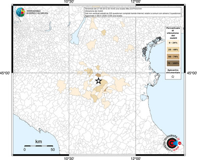 Mappa territorio comunale con almeno 3 questionari