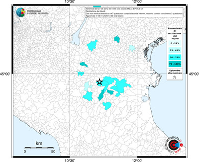 Mappa territorio comunale con almeno 3 questionari