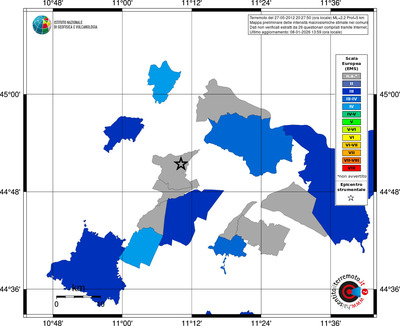 Mappa EMS - territori comuni