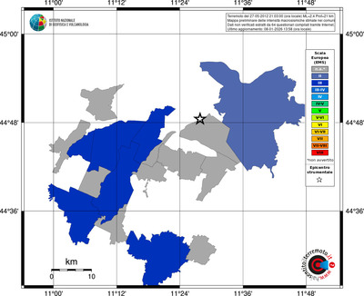Mappa EMS - territori comuni