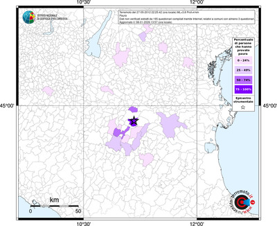 Mappa territorio comunale con almeno 3 questionari