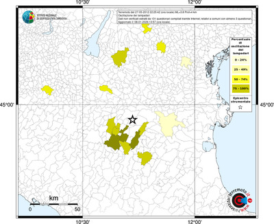 Mappa territorio comunale con almeno 3 questionari