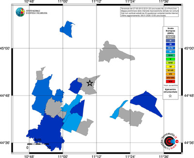Mappa EMS - territori comuni