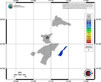 Mappa EMS - territori comuni