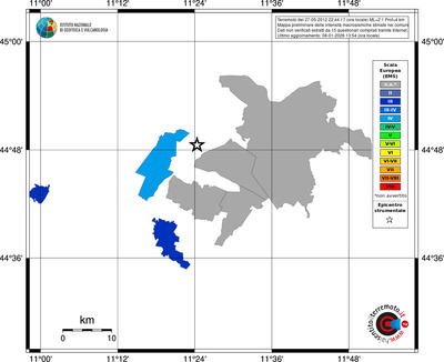 Mappa EMS - territori comuni