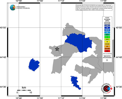 Mappa EMS - territori comuni
