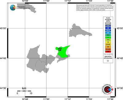 Mappa EMS - territori comuni