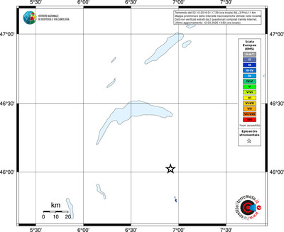 Mappa EMS - territori località