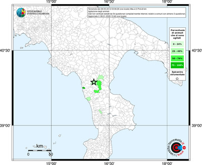 Mappa territorio comunale con almeno 3 questionari