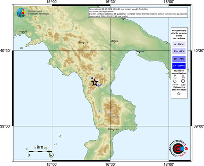 Mappa comuni con almeno 3 questionari