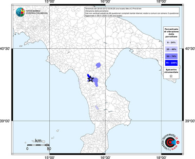 Mappa territorio comunale con almeno 3 questionari