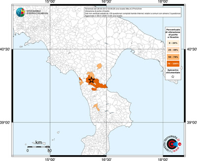 Mappa territorio comunale con almeno 3 questionari