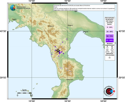 Mappa comuni con almeno 3 questionari
