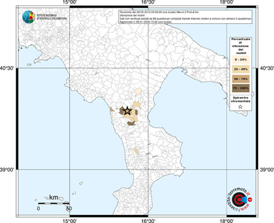 Mappa territorio comunale con almeno 3 questionari