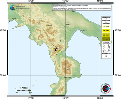 Mappa comuni con almeno 3 questionari