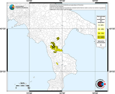Mappa territorio comunale con almeno 3 questionari
