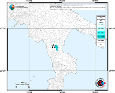 Mappa territorio comunale con almeno 3 questionari