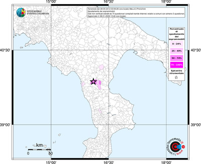 Mappa territorio comunale con almeno 3 questionari