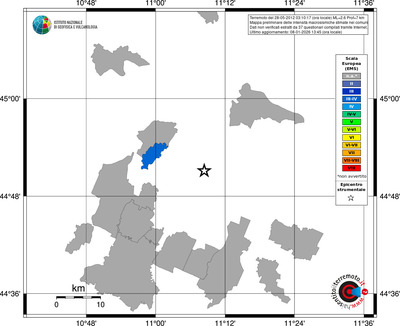 Mappa EMS - territori comuni
