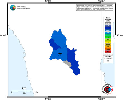 Mappa EMS - territori comuni