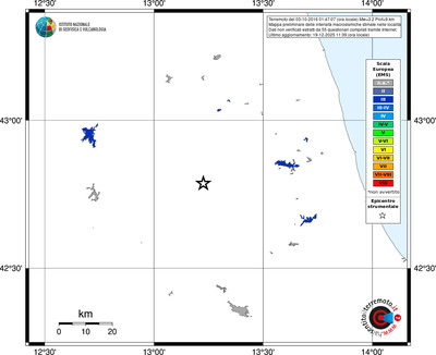 Mappa EMS - territori località