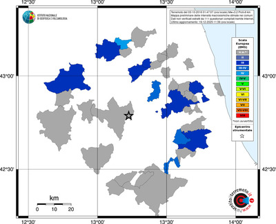 Mappa EMS - territori comuni