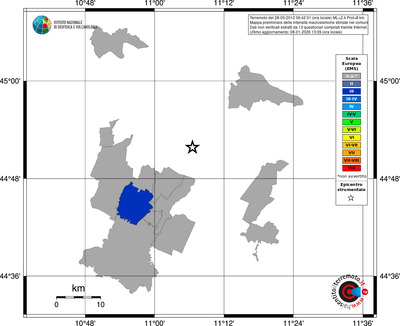 Mappa EMS - territori comuni