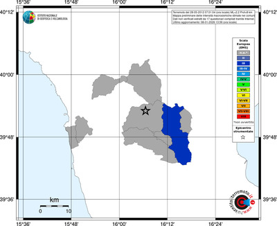 Mappa EMS - territori comuni