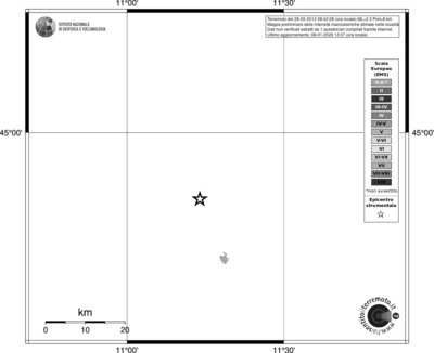 Mappa EMS - territori località