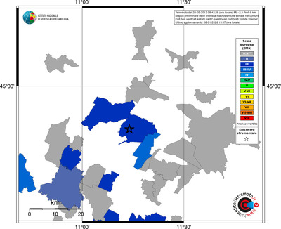 Mappa EMS - territori comuni