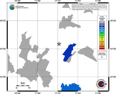 Mappa EMS - territori comuni