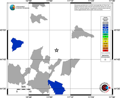 Mappa MCS - territori comuni